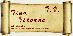 Tina Vitorac vizit kartica